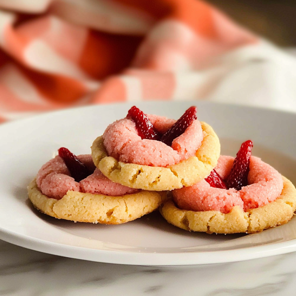 Strawberry Kiss Cookies