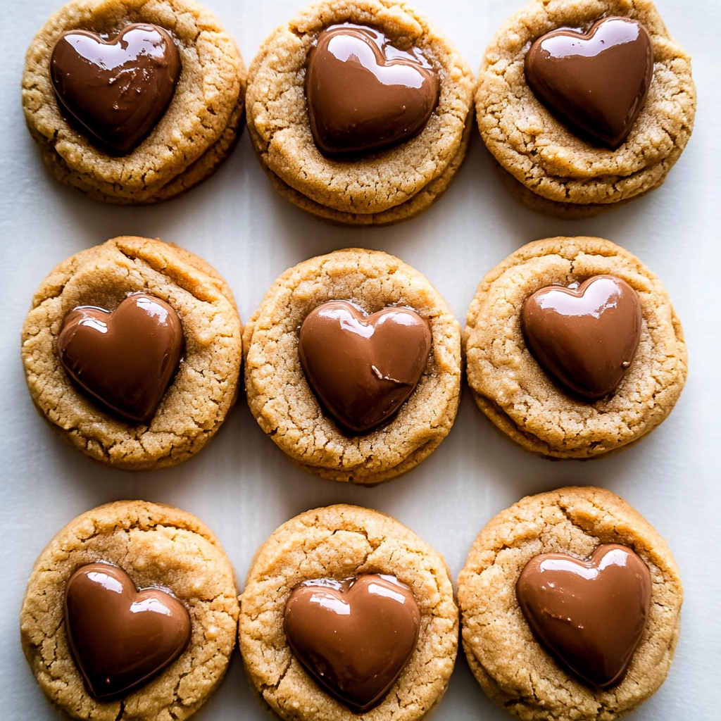 Peanut Butter Sweetheart Cookies