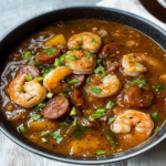 Shrimp and Sausage Gumbo Dish