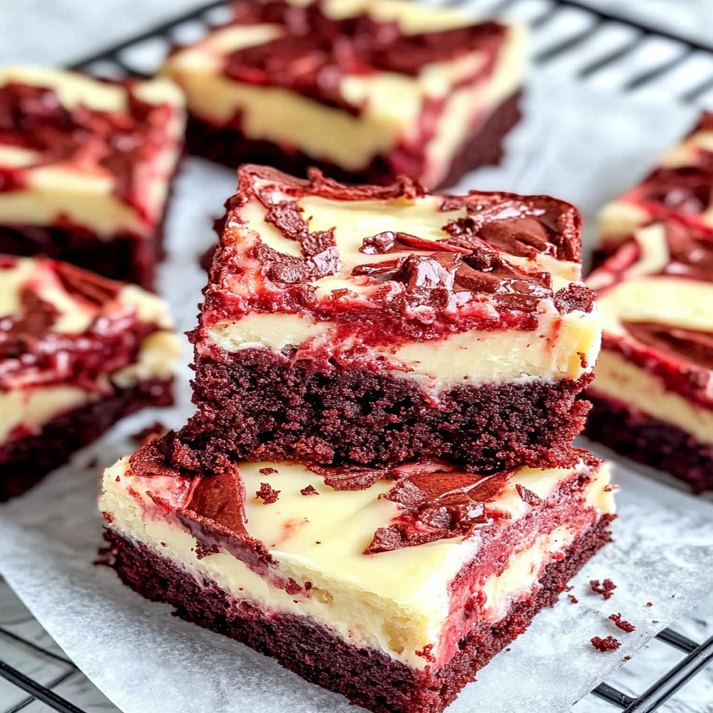 Red Velvet Cheesecake Brownies