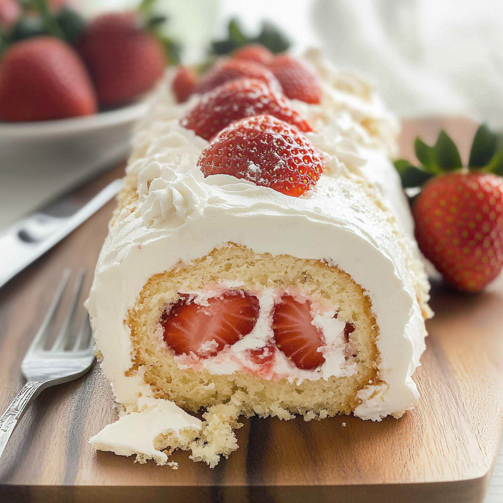 Strawberry Shortcake Cake Roll