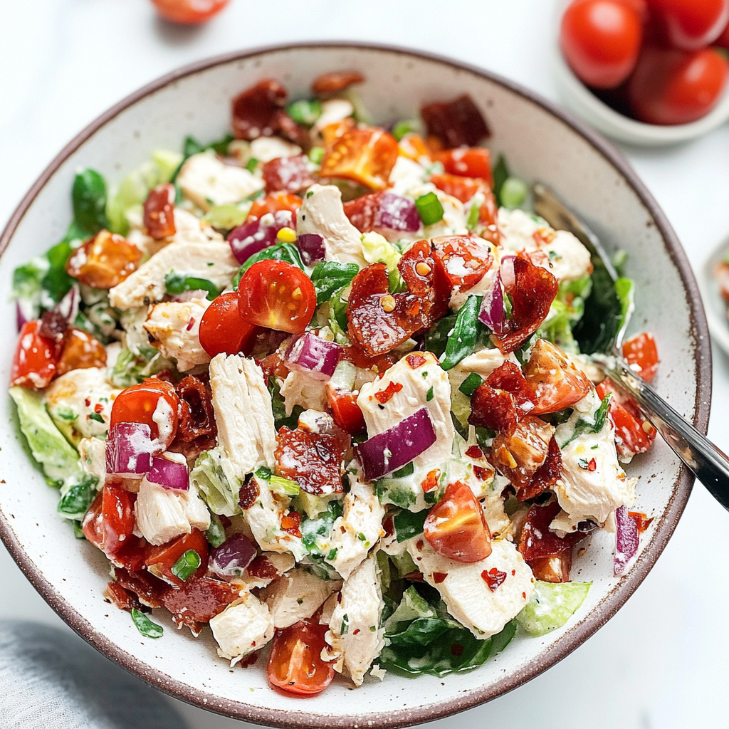 Healthy BLT Chicken Salad