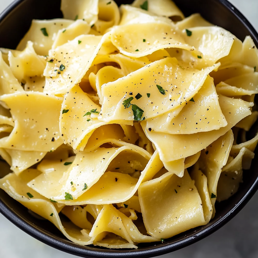 Garlic Butter Noodles Dish