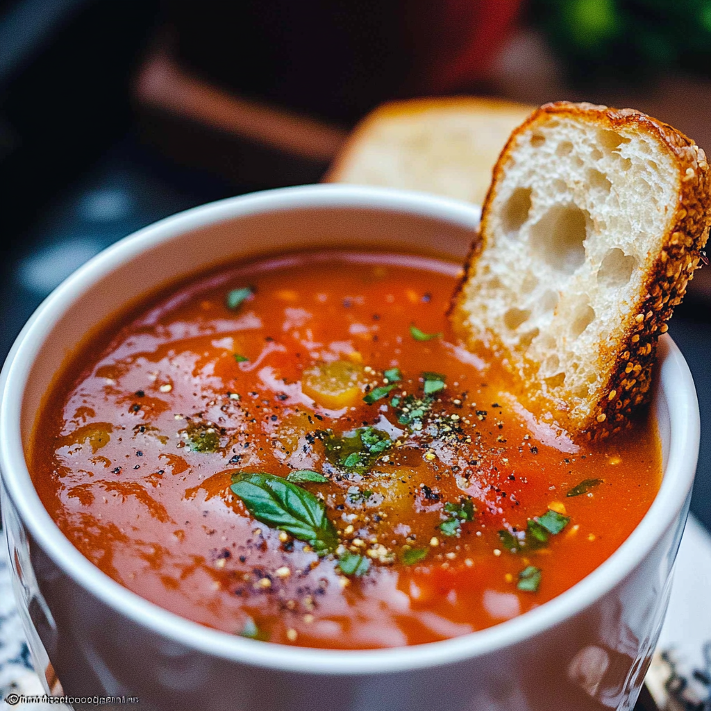 Roasted Tomato Basil Soup