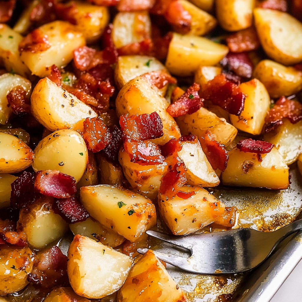 Honey Bacon Roasted Potatoes