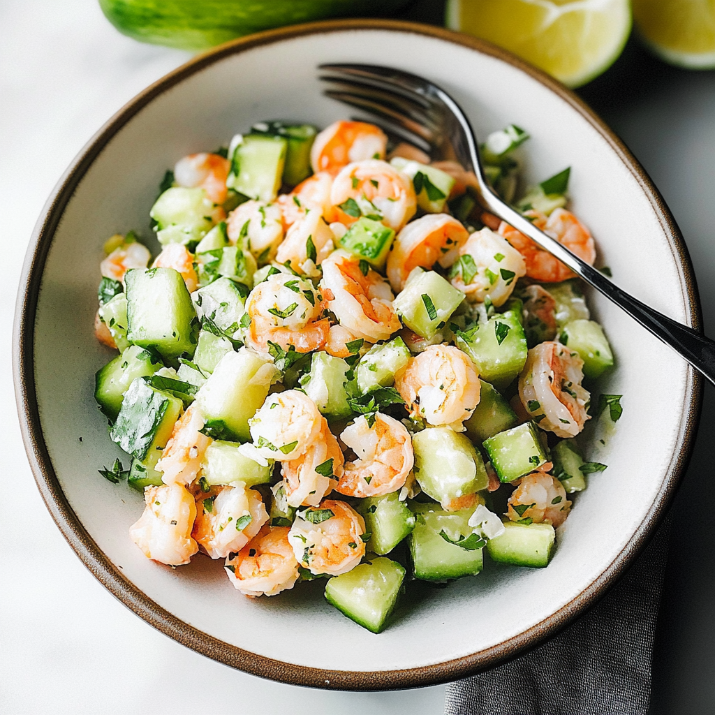 Cucumber Shrimp Salad