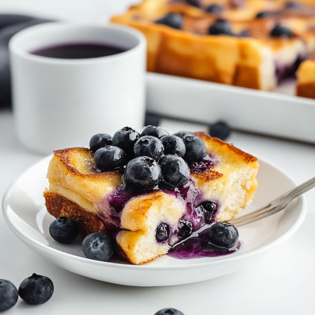 Overnight Blueberry French Toast