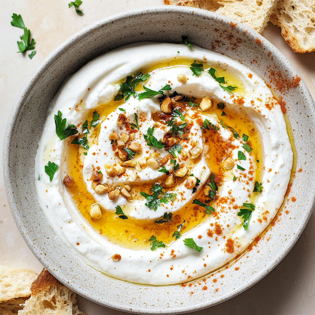 Whipped Feta Dip with Spicy Honey