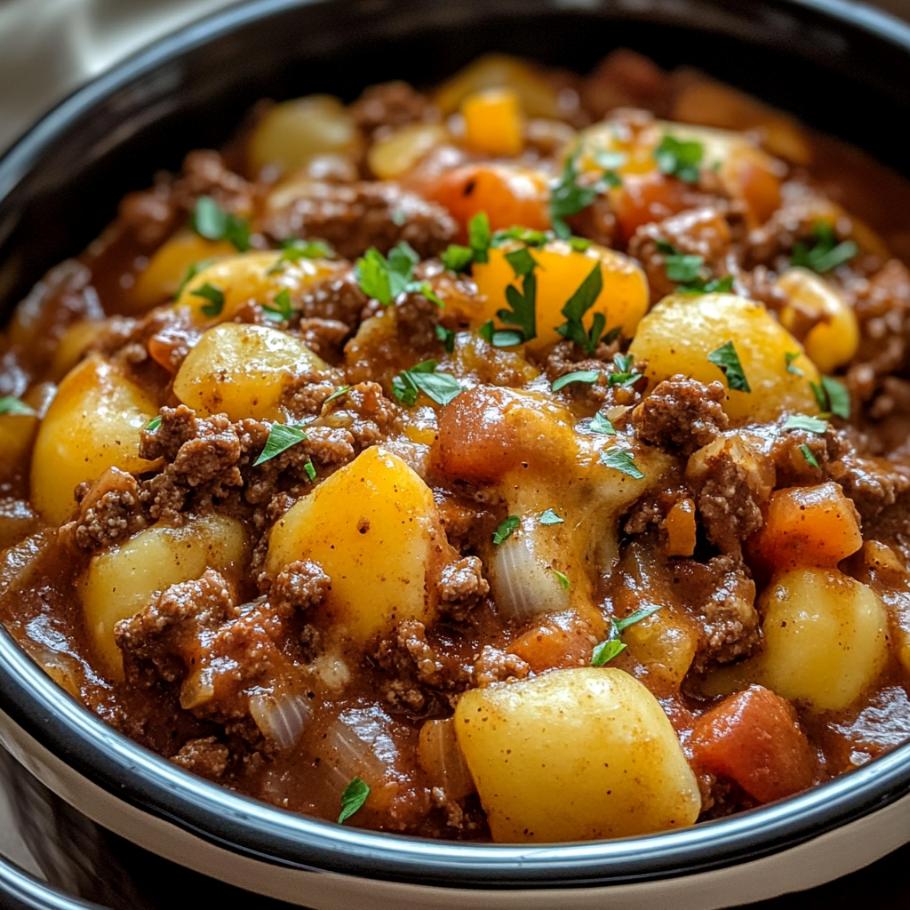 Slow Cooker Cowboy Casserole