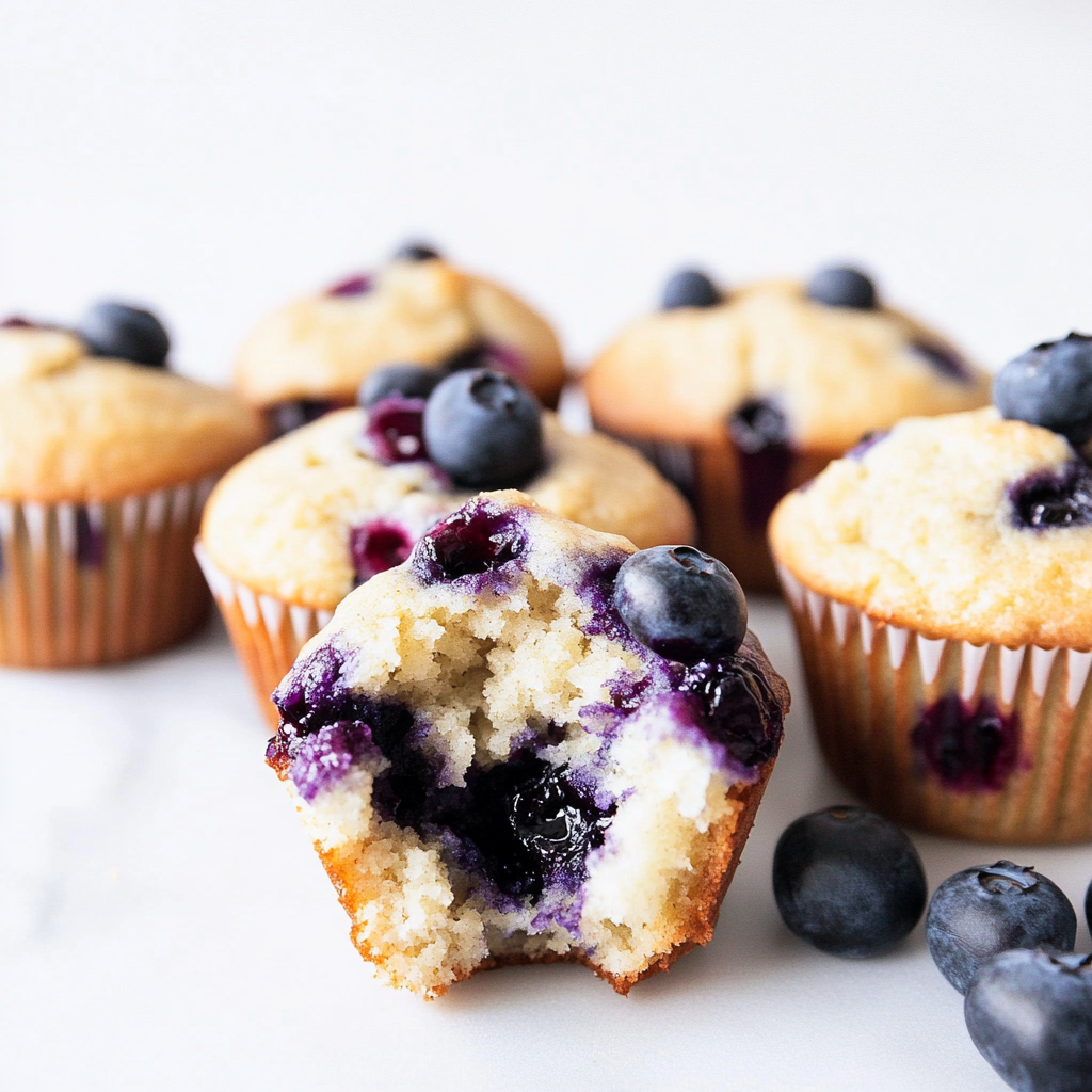 Cottage Cheese Blueberry Muffins