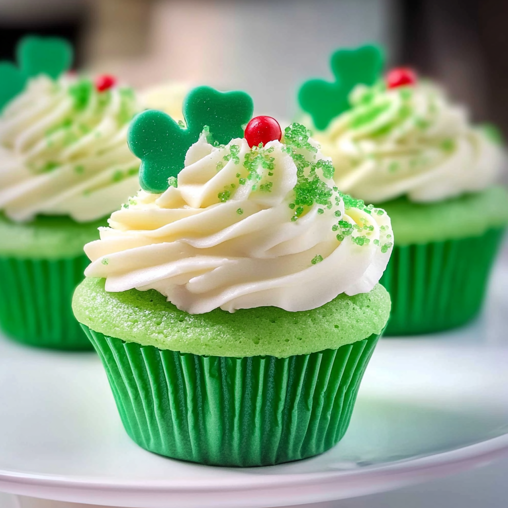 Shamrock Shake Cupcakes