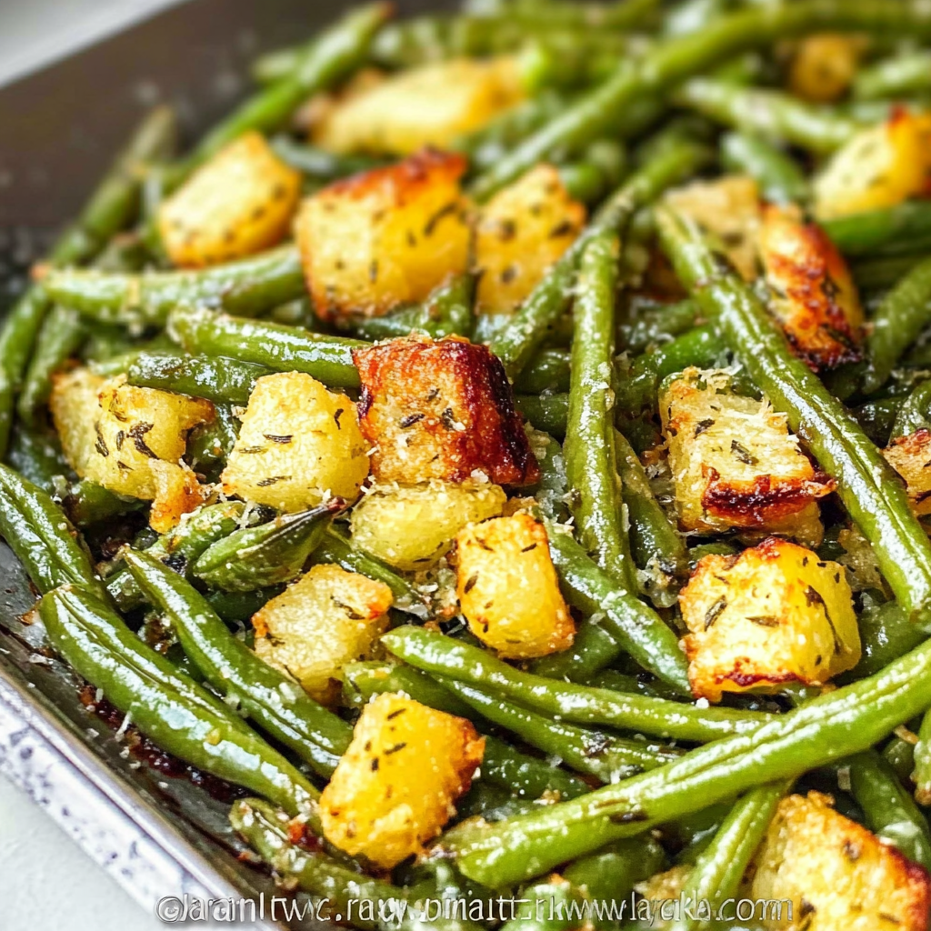 Roasted Parmesan Green Beans