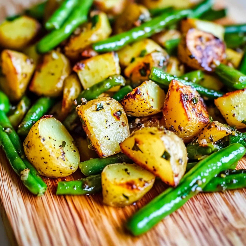 Potatoes and Green Beans Dish