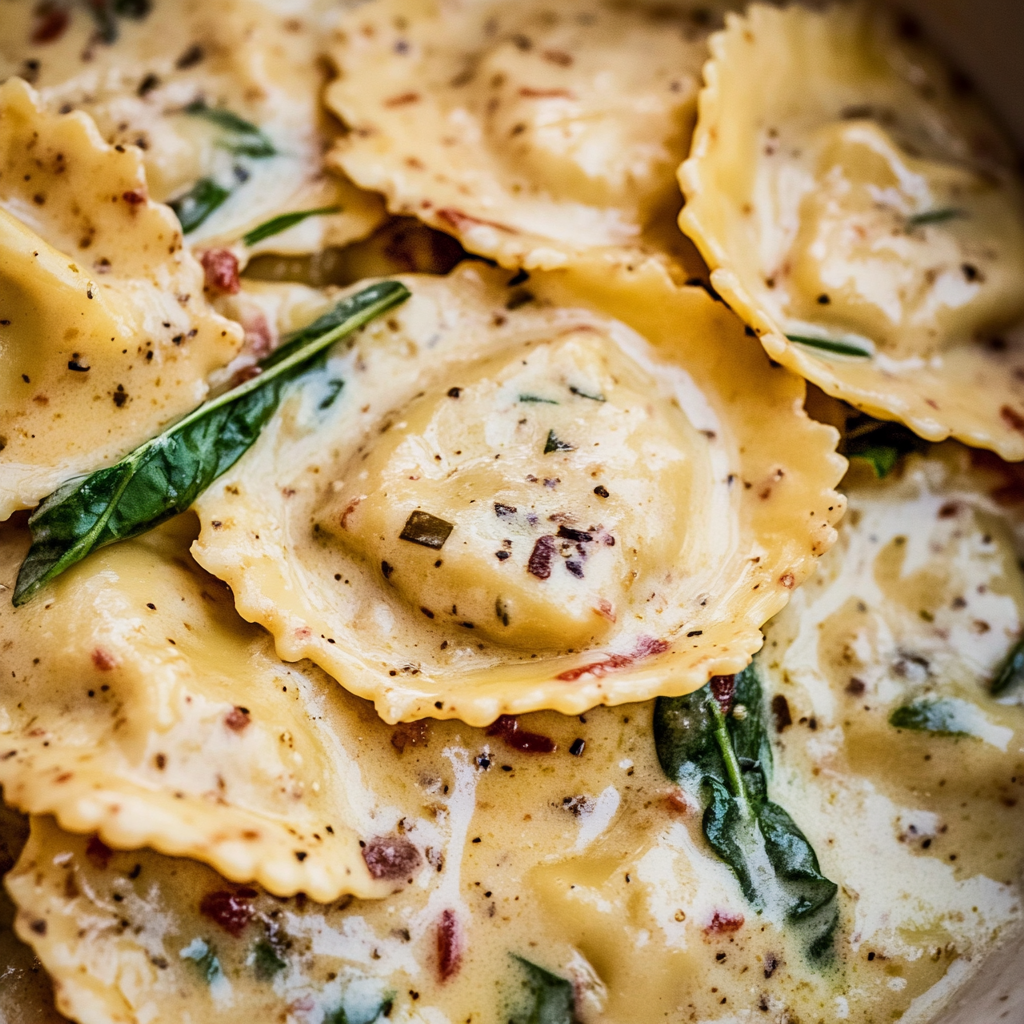 Creamy Tuscan Ravioli