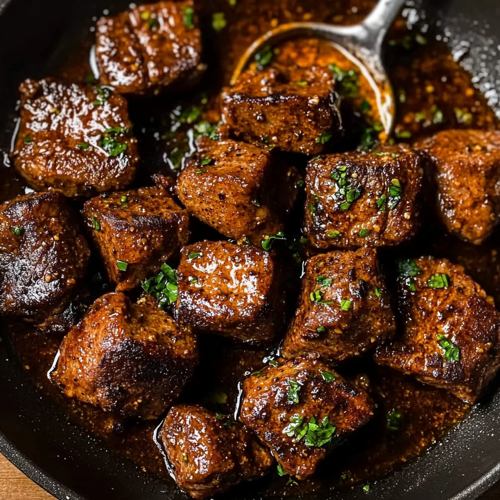 Cajun Garlic Butter Steak Bites