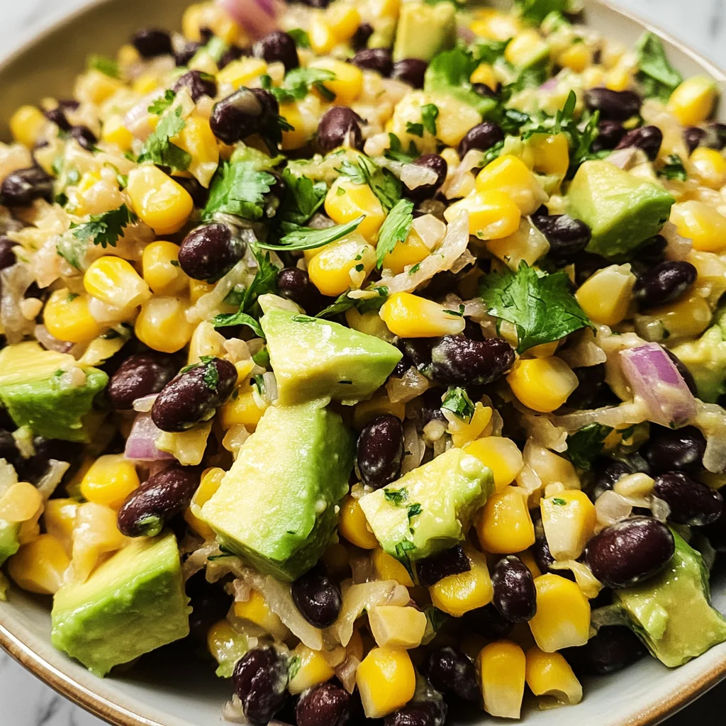 Black Bean Corn Avocado Salad