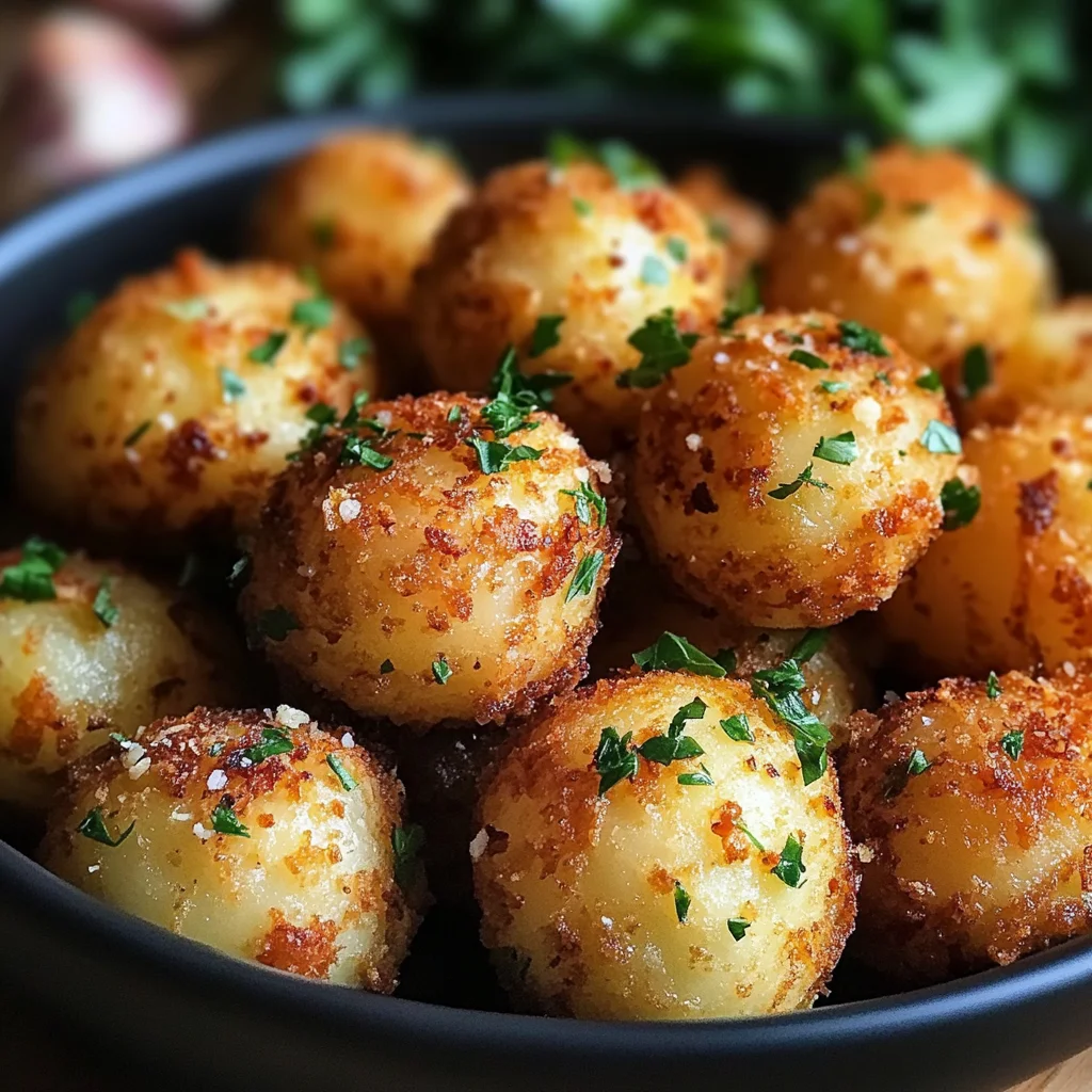 Garlic Potato Pops